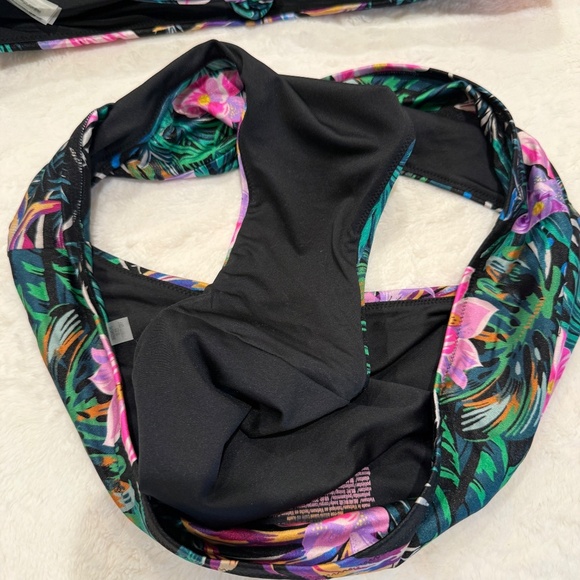 New! Victoria's Secret Black Palm Bikini Set 45580 - Picture 13 of 15